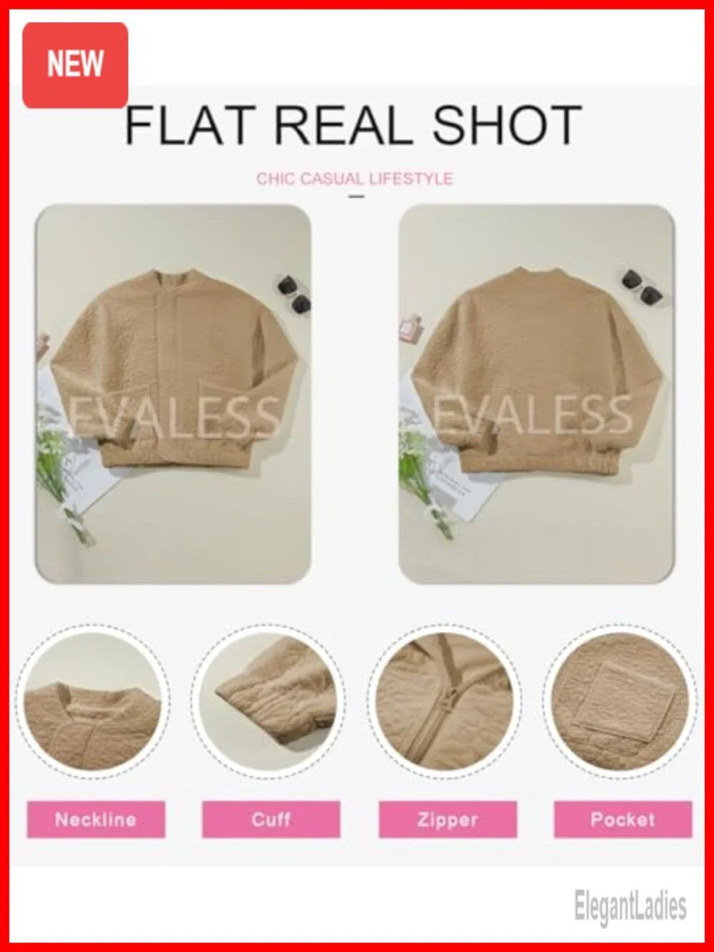 Womens Jacquard Bomber Jacket Lightweight Zip Up Long Sleeve Casual Outerwear